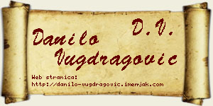 Danilo Vugdragović vizit kartica